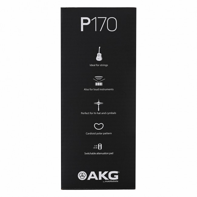 AKG P170 - instrumental condenser microphone, black