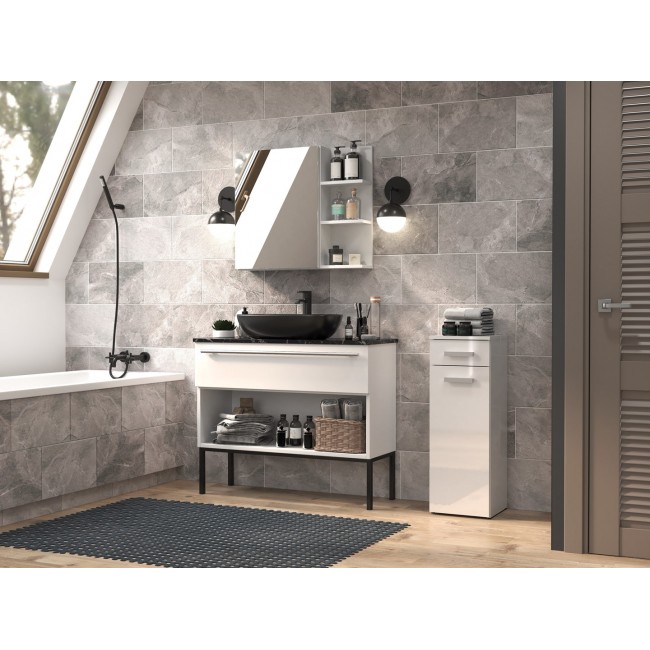 Topeshop NEL V DS BIEL PO bathroom storage cabinet White