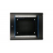 Extralink Rackmount cabinet 12U 600x600 AZH Black wall mounted, swing type