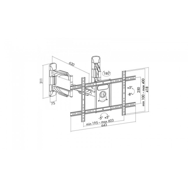 ART AR-85 LCD/LED TV MOUNT 32-70