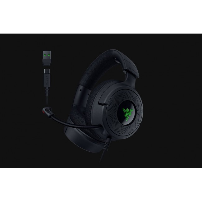 Razer Kraken V4 X Headset Wired Head-band Gaming USB Type-C / USB Type-A Black
