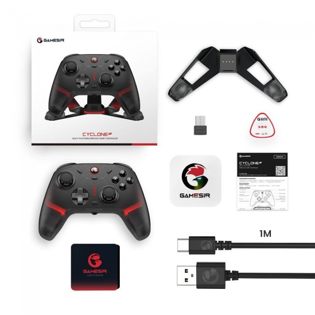 GameSir Cyclone2 BDL-BK Black Bluetooth/RF/USB Gamepad Analogue / Digital Android, Nintendo Switch, PC, iOS