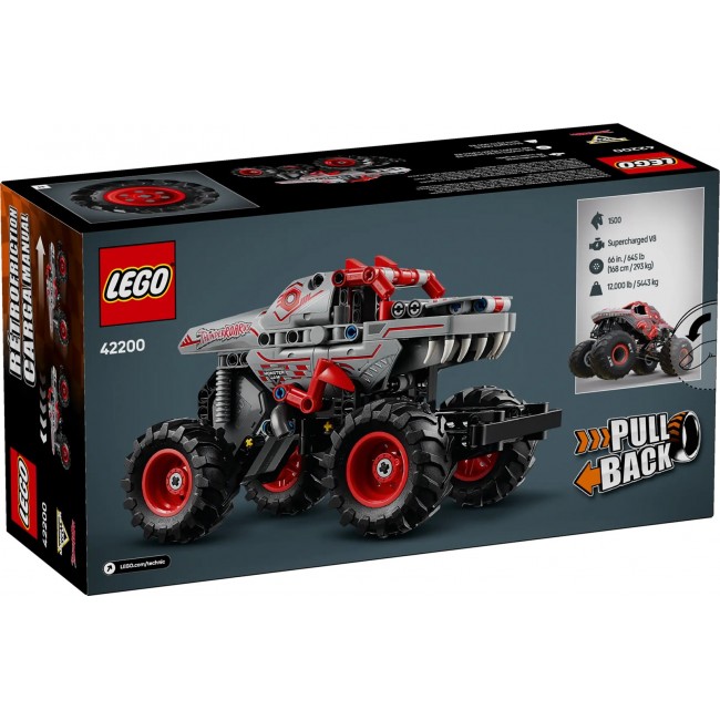 LEGO TECHNIC 42200 Monster Jam ThunderROARus with pull-back drive