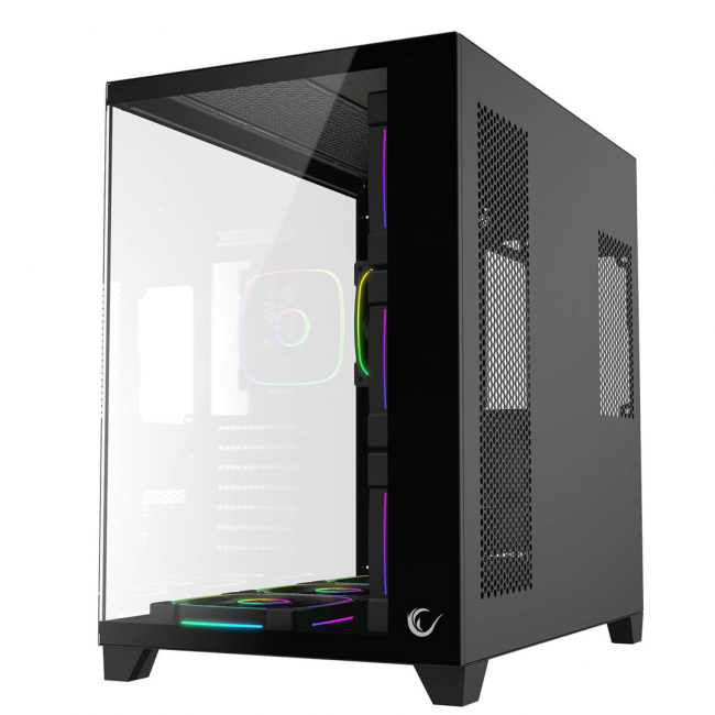 RAMPAGE PC CASE WITH TEMPERED GLASS Black