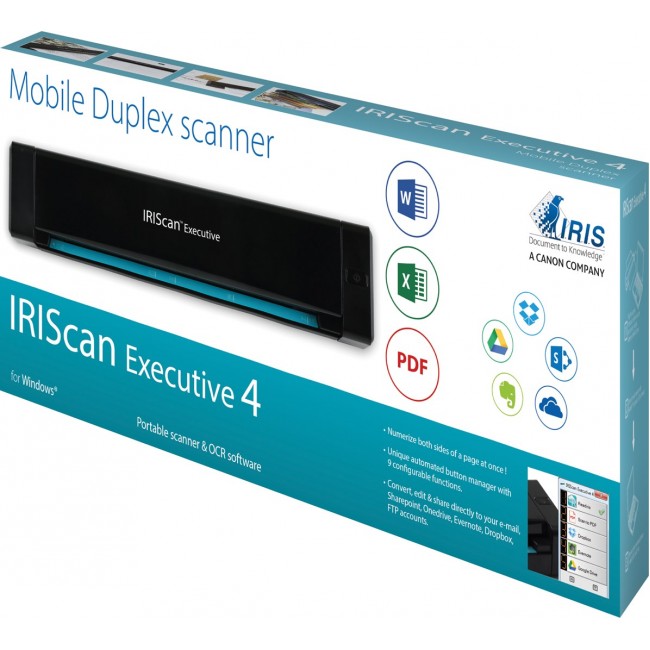 IRIS IRIScan Executive 4 - scanner med IRIS IRIScan Executive 4 - scanner med