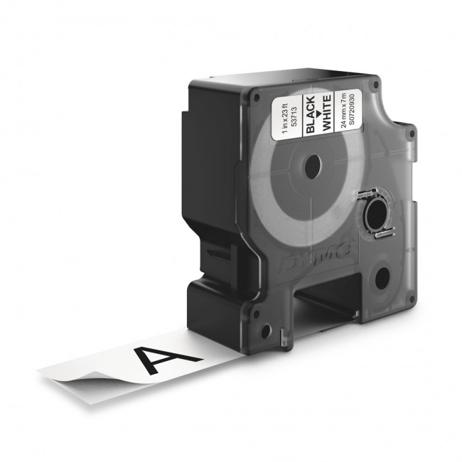 DYMO Authentic D1 Labels | Black Print on White | 24mm x 7m | Self-Adhesive Labels for LabelManager Label Printers