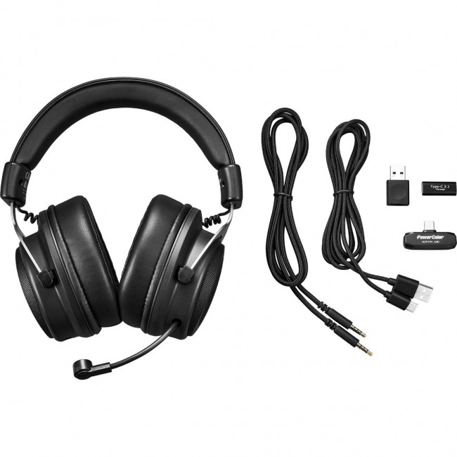 Headphones PowerColor ALPHYN AH10 Wireless Gaming Headset Headphones PowerColor ALPHYN AH10 Wireless Gaming Headset