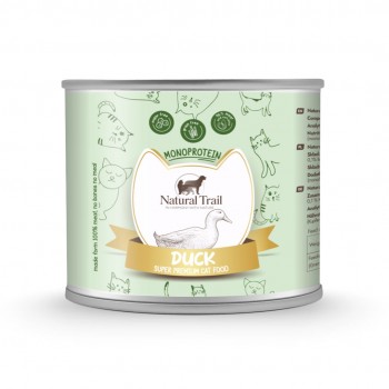 NATURAL TRAIL Cat Monoprotein Duck - wet cat food - 185g