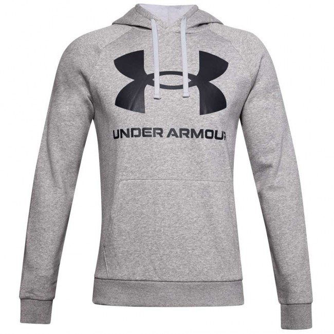 Men's Under Armour Rival Fleece Big Logo Hd Grey 1357093 011