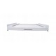 Washing machine and dryer stacking kit with drawer and strap, white Washing machine and dryer stacking kit with drawer and strap, white