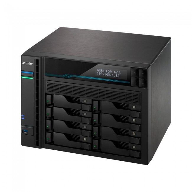 Asustor Lockerstor 10 AS6510T NAS Tower Intel Atom C3538 8 GB DDR4 0 TB ADM Black Asustor Lockerstor 10 AS6510T NAS Tower Intel Atom C3538 8 GB DDR4 0 TB ADM Black