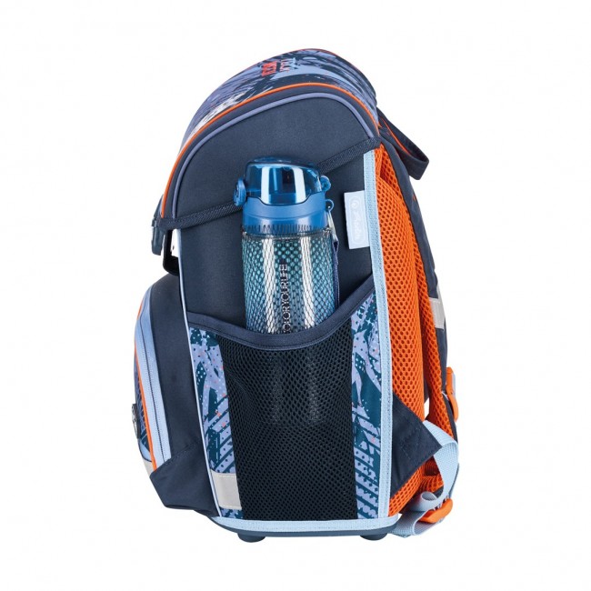 Herlitz Loop Plus TechMech school bag set Boy Polyester Blue, Orange