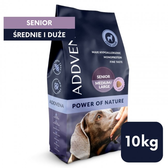 ADDVENA Power of Nature Senior Medium/Large Mono Lamb - dry dog food - 10kg ADDVENA Power of Nature Senior Medium/Large Mono Lamb - dry dog food - 10kg