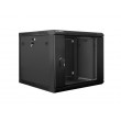 Lanberg wall-mounted installation rack cabinet 19'' 9U 600x600mm black (glass door) Lanberg wall-mounted installation rack cabinet 19'' 9U 600x600mm black (glass door)