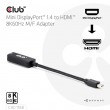 CLUB3D Mini DisplayPort 1.4 to HDMI 8K60Hz M/F Adapter CLUB3D Mini DisplayPort 1.4 to HDMI 8K60Hz M/F Adapter