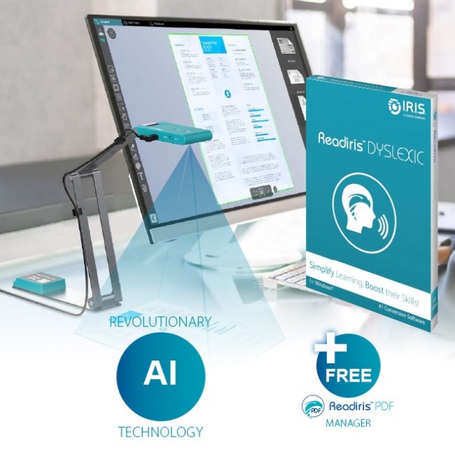 I.R.I.S. IRIScan Visualizer 7 + Readiris Dyslexic 2.0 Overhead scanner 4160 x 3120 DPI A3 Arctic blue, Silver I.R.I.S. IRIScan Visualizer 7 + Readiris Dyslexic 2.0 Overhead scanner 4160 x 3120 DPI A3 Arctic blue, Silver