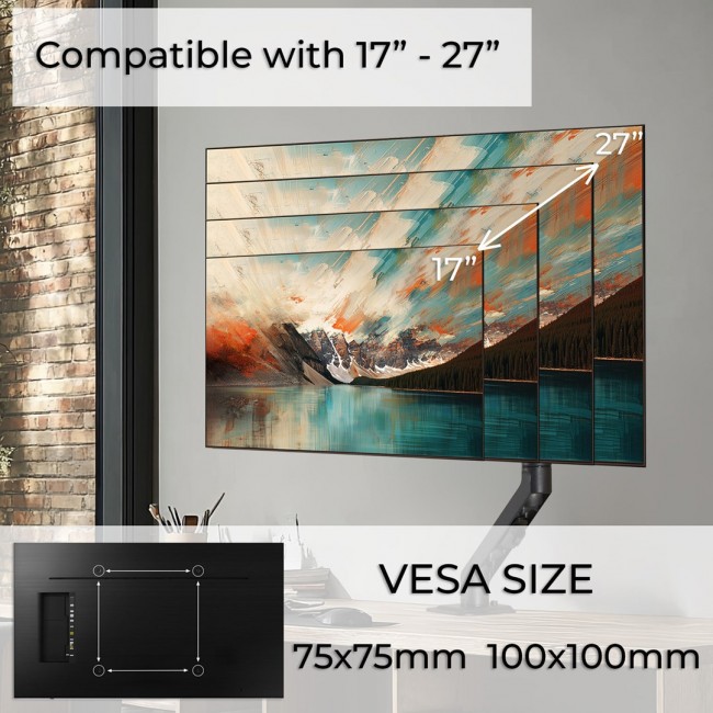 Maclean MC-906 Monitor Mount Holder Desk Table Mount 17 Maclean MC-906 Monitor Mount Holder Desk Table Mount 17