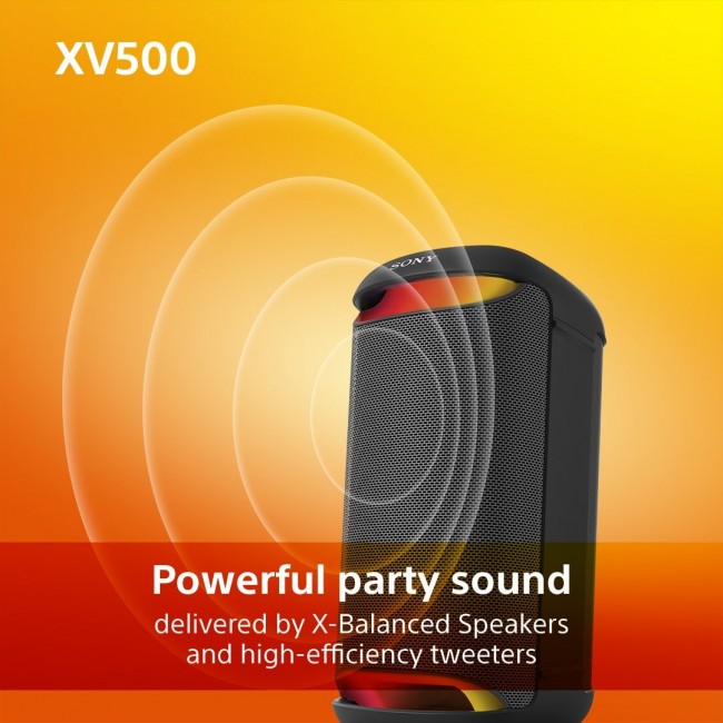 Sony XV500 Party speaker Black Sony XV500 Party speaker Black