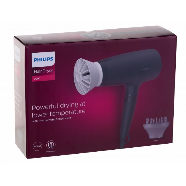 Philips BHD302/30 hair dryer 1600 W Black