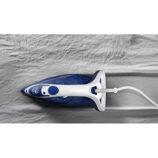 Tefal EasyGliss Plus FV5735 iron Dry & Steam iron Durilium soleplate 2500 W Blue, White