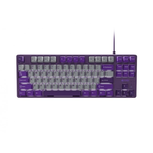 FURY Kanabo K2 Gaming Keyboard US white backlight mechanical grey-purple
