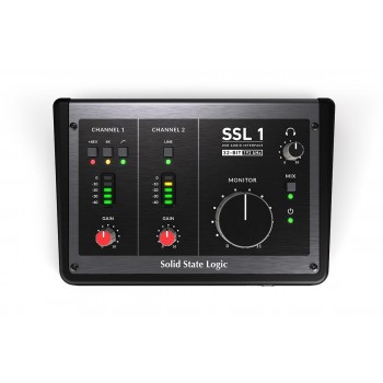 Solid State Logic SSL 1 - USB-C audio interface with 2 inputs and 2 outputs