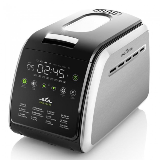 Eta Delicca II bread maker 850 W Black, Stainless steel Eta Delicca II bread maker 850 W Black, Stainless steel
