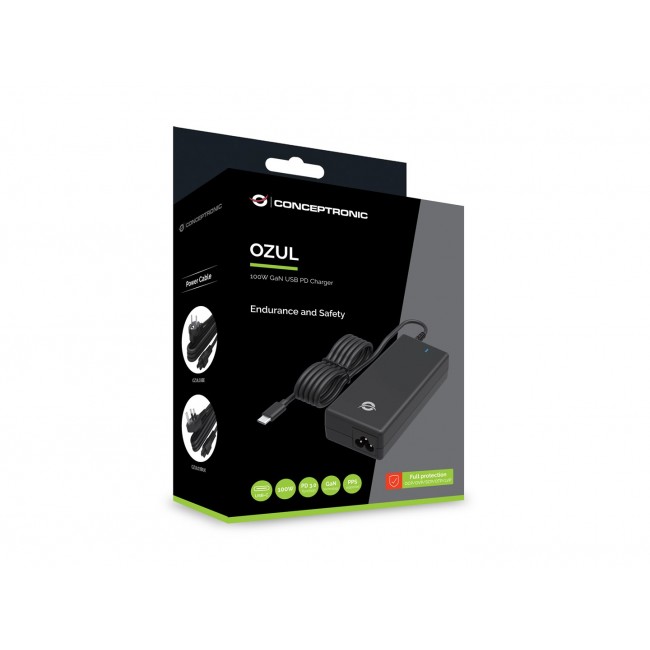 Conceptronic OZUL03BE 100W GaN Desktop USB PD Charger