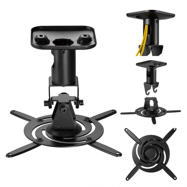 Maclean Projector Ceiling Mount/Hanger, Steel, 180 310 mm, up to 15 kg, MC-208 B