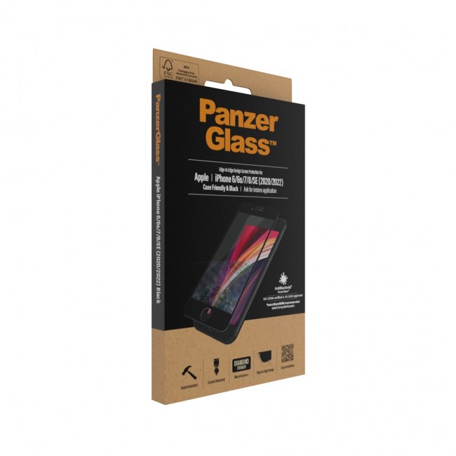 PanzerGlass Screen Protector iPhone 8 | 7 | 6s | 6 | SE (2020/2022) | Edge-to-Edge PanzerGlass Screen Protector iPhone 8 | 7 | 6s | 6 | SE (2020/2022) | Edge-to-Edge