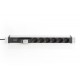 Digitus Aluminum Outlet Strip, 6 safety outlets with circuit breaker Digitus Aluminum Outlet Strip, 6 safety outlets with circuit breaker