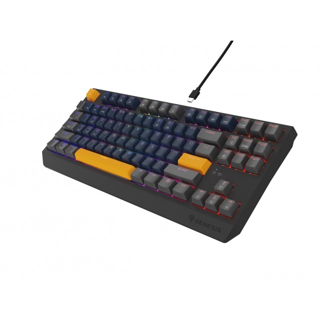 GENESIS THOR 230 TKL keyboard Gaming USB + RF Wireless + Bluetooth QWERTY Black, Blue, Grey, Orange GENESIS THOR 230 TKL keyboard Gaming USB + RF Wireless + Bluetooth QWERTY Black, Blue, Grey, Orange