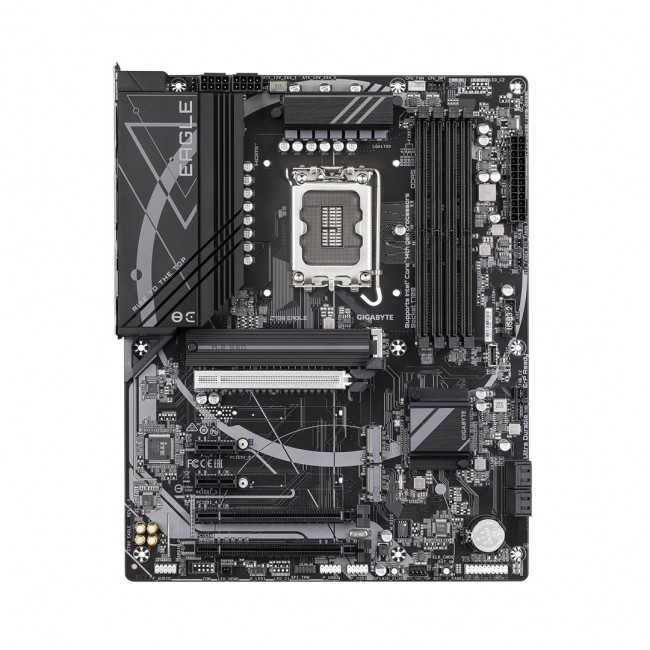 GIGABYTE Z790 EAGLE Motherboard - Supports 14th Gen. Intel Core CPUs, 12+1+1 phases VRM, up to 7600MHz DDR5 (OC), 3xPCIe 4.0 M.2, 2,5GbE LAN, USB 3.2 Gen 2 GIGABYTE Z790 EAGLE Motherboard - Supports 14th Gen. Intel Core CPUs, 12+1+1 phases VRM, up to 7600MHz DDR5 (OC), 3xPCIe 4.0 M.2, 2,5GbE LAN, USB 3.2 Gen 2