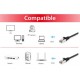 Equip Cat.6A S/FTP Patch Cable, 20m, Black Equip Cat.6A S/FTP Patch Cable, 20m, Black
