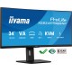 iiyama ProLite 34 UWQHD curved monitor with USB-C dock, LAN, KVM switch and 15cm height adjustable stand iiyama ProLite 34 UWQHD curved monitor with USB-C dock, LAN, KVM switch and 15cm height adjustable stand