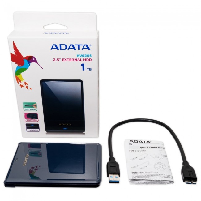 ADATA HV620S external hard drive 1 TB 2.5 ADATA HV620S external hard drive 1 TB 2.5