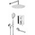 Concealed shower set with bath spout