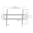 Maclean TV or monitor mount, max. VESA 900x600, 60-120 Maclean TV or monitor mount, max. VESA 900x600, 60-120