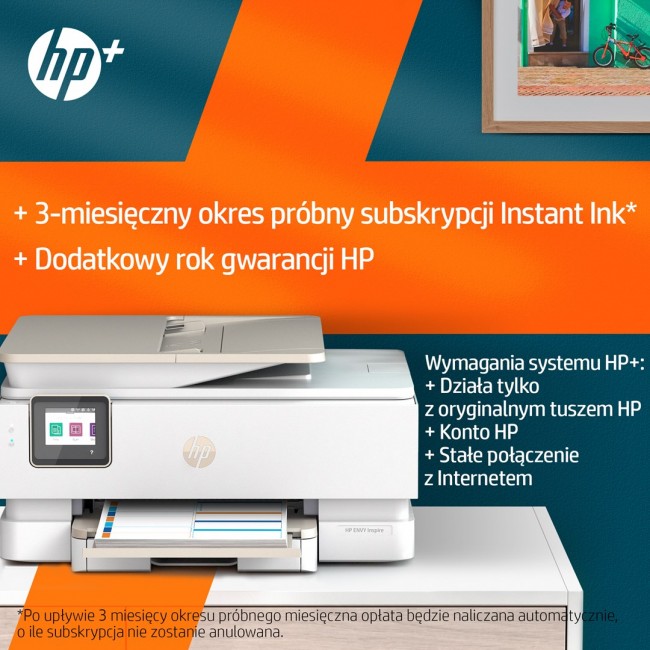 HP ENVY Inspire 7920e Wireless All-in-One Color Printer, Instant Ink Copier, Scanner