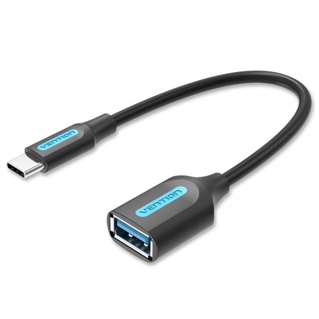 Vention USB 3.1(Gen 1) C Male to A Female OTG Cable 0.15M Black PVC Type Vention USB 3.1(Gen 1) C Male to A Female OTG Cable 0.15M Black PVC Type