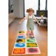 Tullo Sensory path colorful sensory tiles with liquid 4 pcs Tullo Sensory path colorful sensory tiles with liquid 4 pcs