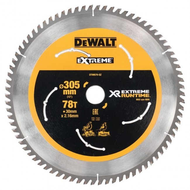DeWALT DT99576-QZ circular saw blade 30.5 cm 1 pc(s) DeWALT DT99576-QZ circular saw blade 30.5 cm 1 pc(s)