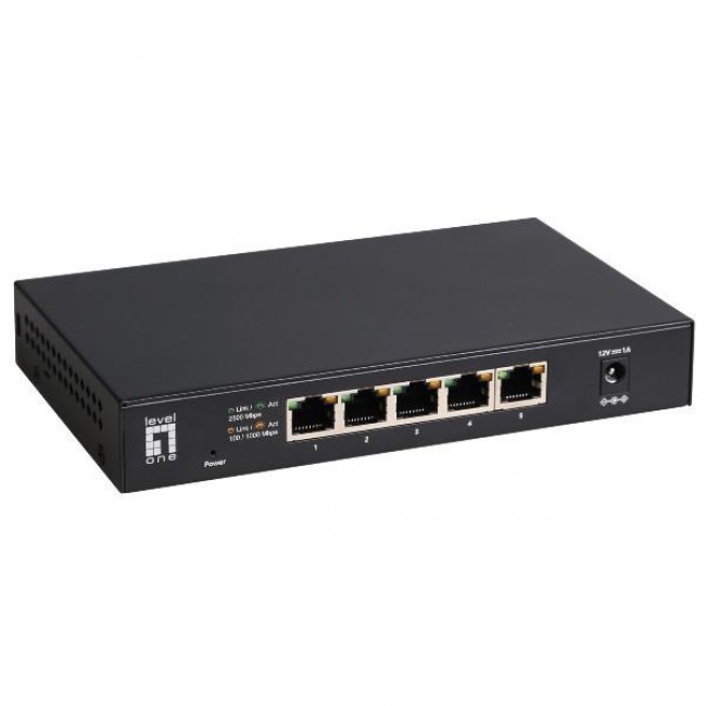 LevelOne 5-Port Unmanaged 2.5-Gigabit Ethernet Switch