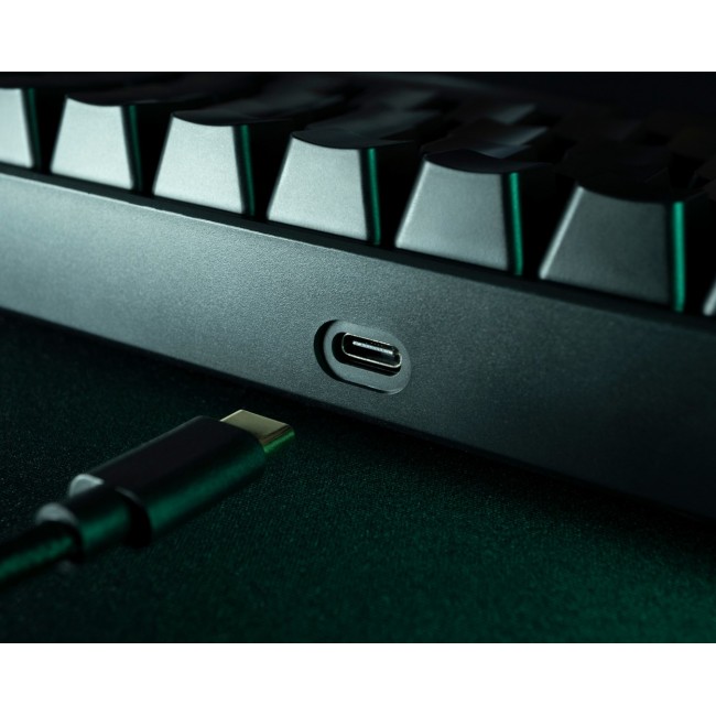 Deltaco Gaming GAM-100-DE keyboard USB + RF Wireless + Bluetooth QWERTZ German Black