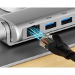 Adjustable laptop stand + USB-C HDMI hub Unitek D1109B01 PD 100W