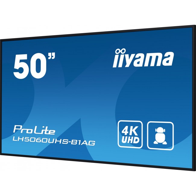 iiyama LH5060UHS-B1AG Signage Display Digital A-board 125.7 cm (49.5