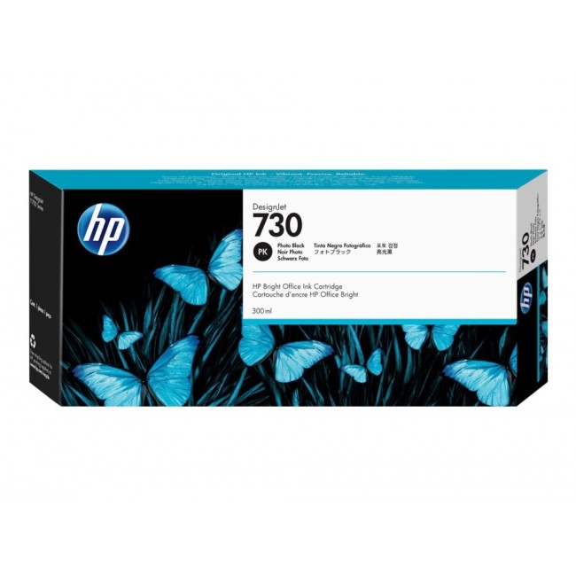 HP 730 300-ml Photo Black DesignJet Ink Cartridge