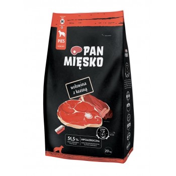 PAN MIĘSKO Beef with goat M - dry dog food - 20kg