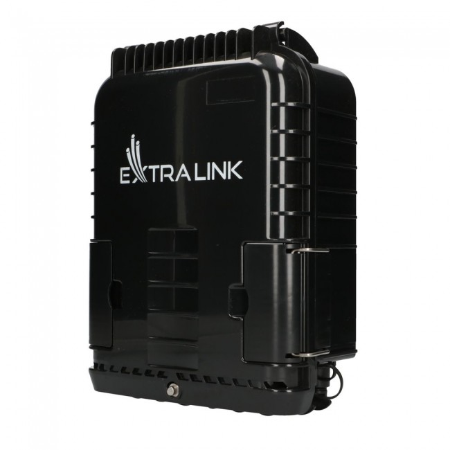 Extralink Fiber optic terminal box Jennifer 16 core, black, with connector Extralink Fiber optic terminal box Jennifer 16 core, black, with connector
