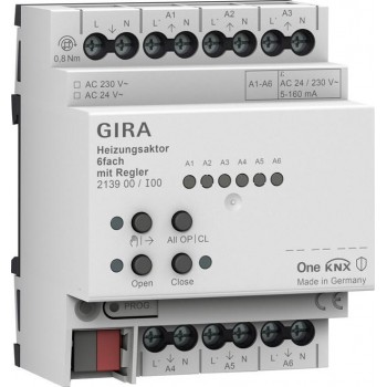 GIRA heating actuator 6x rules. KNX ONE 213900